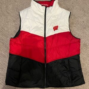 Reversible Wisconsin badger vest